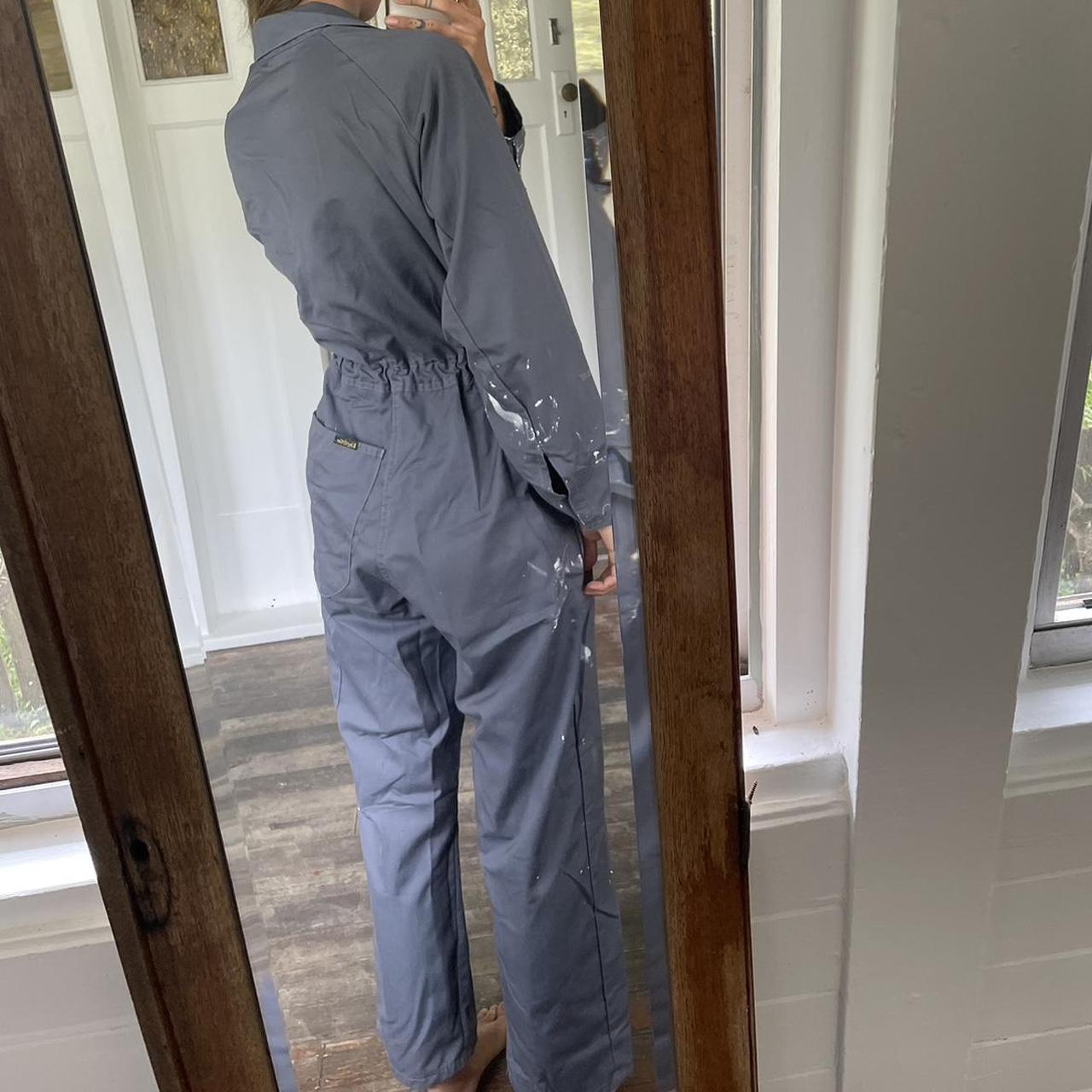 Grey king gee painters overalls / boiler suit /... Depop