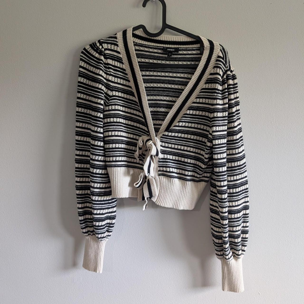 Express Women's Sweater - Multi/Black - XS – Expr… - image 1