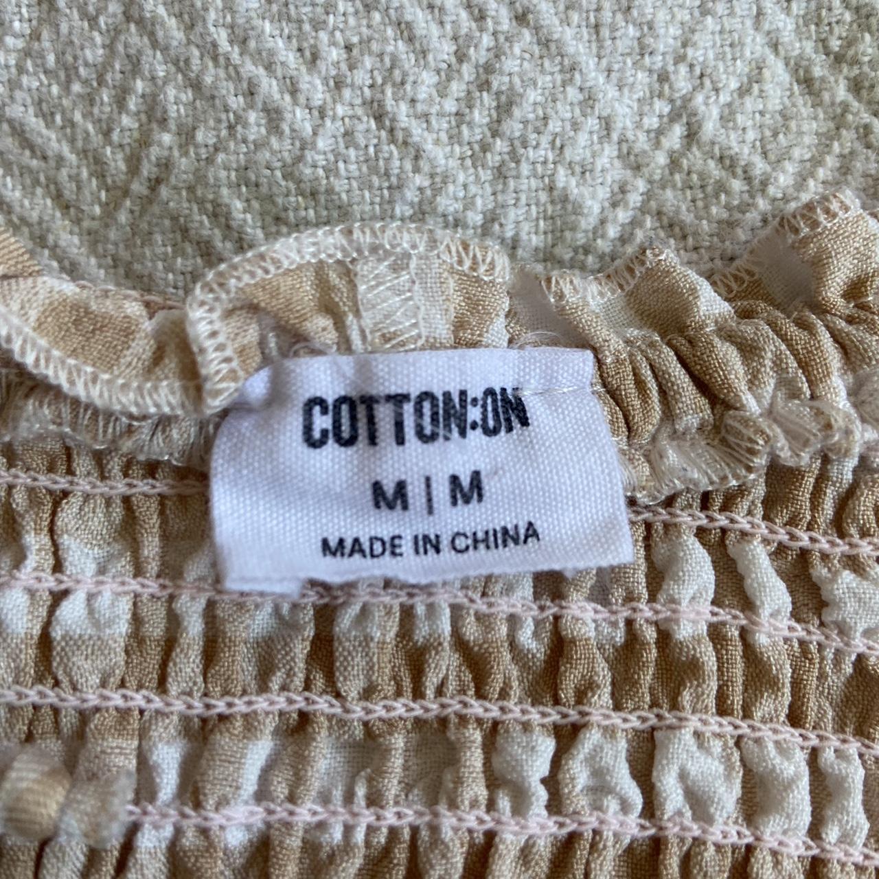 Cotton On Women's Cream and White Dress (3)