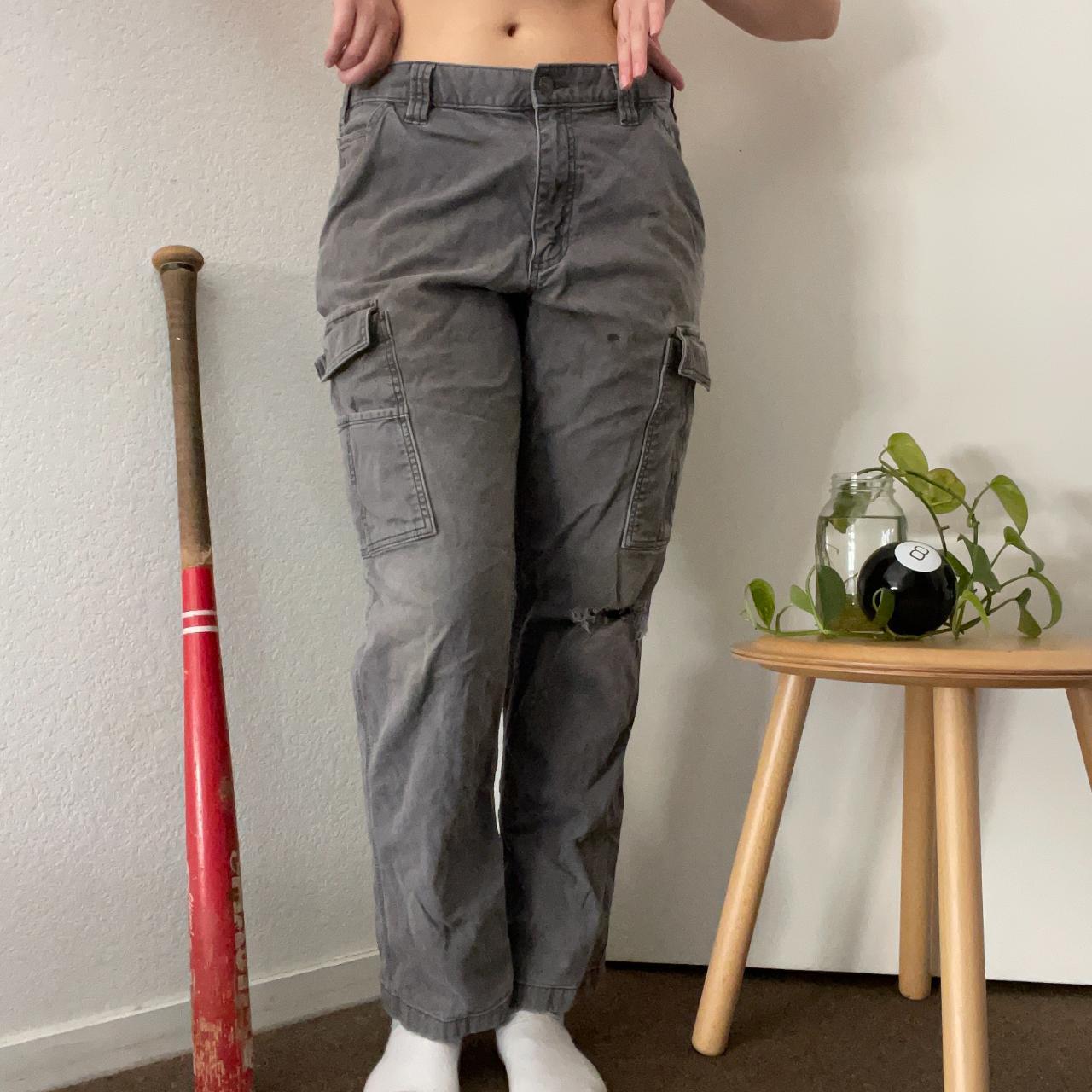 Grey Carhartt Cargo Pants ☆ Relaxed fit Some - Depop