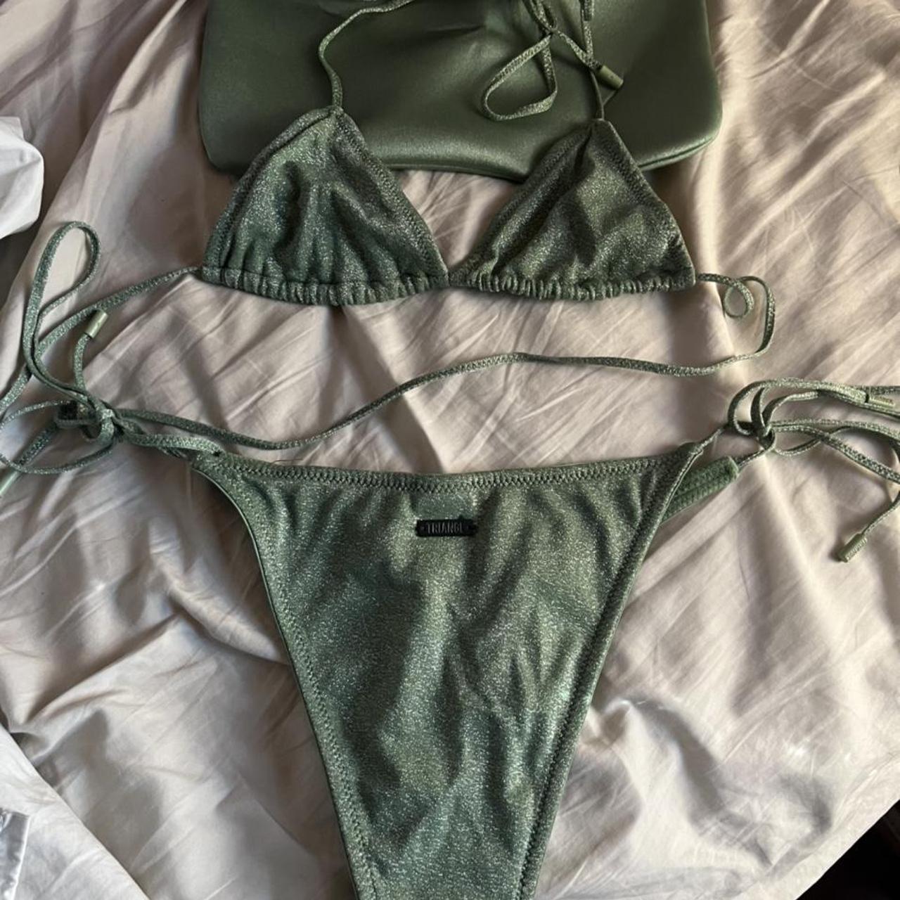 Triangl Women S Green Bikinis And Tankini Sets Depop