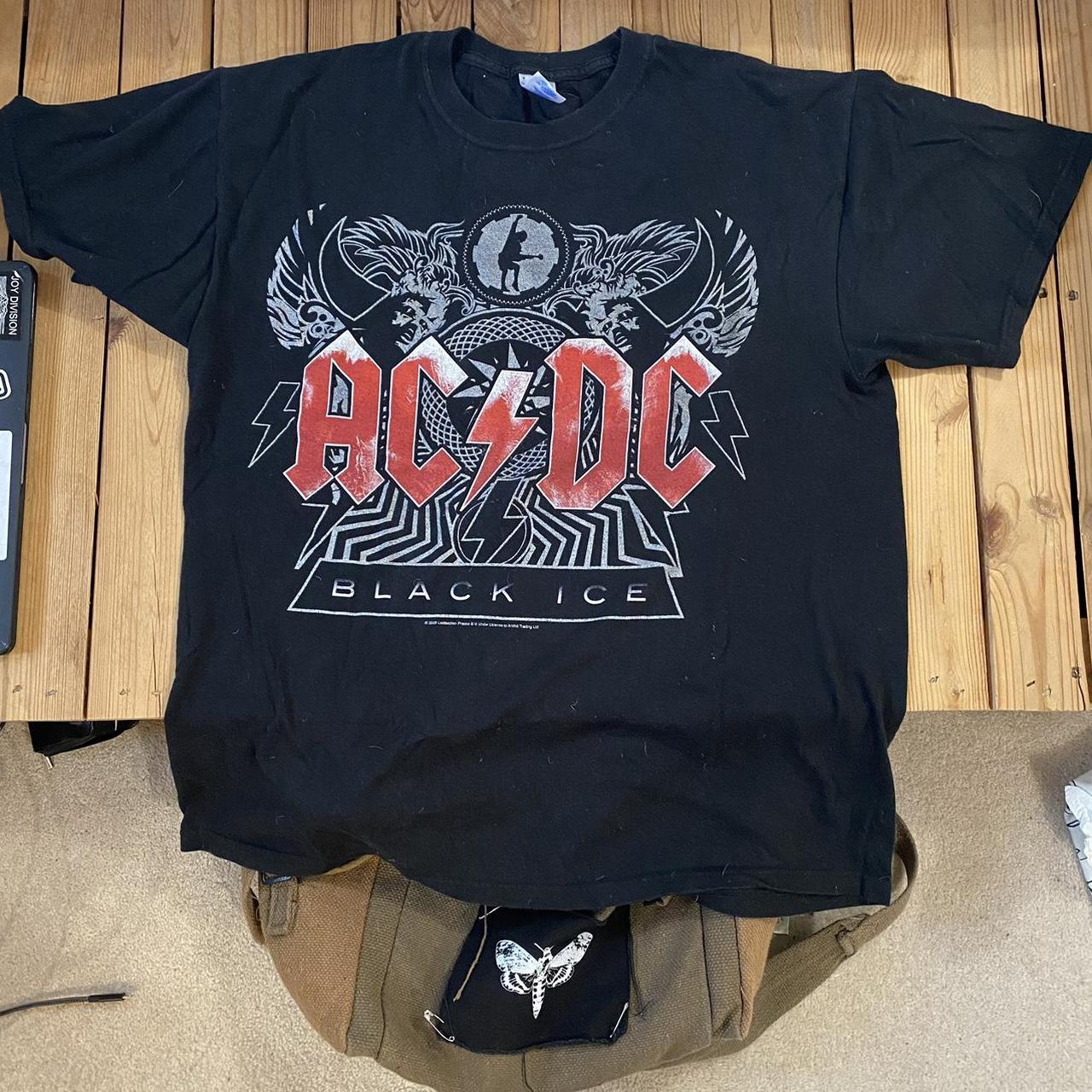 vintage AC/DC t-shirt size large L band tee ACDC... - Depop