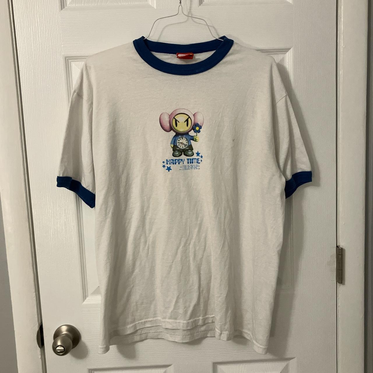 Happy99 ringer tee in XL. Small stain on front... Depop