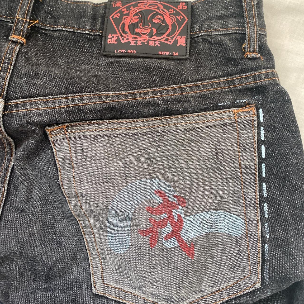 Stunning pair of baggy vintage evisu jeans You... - Depop