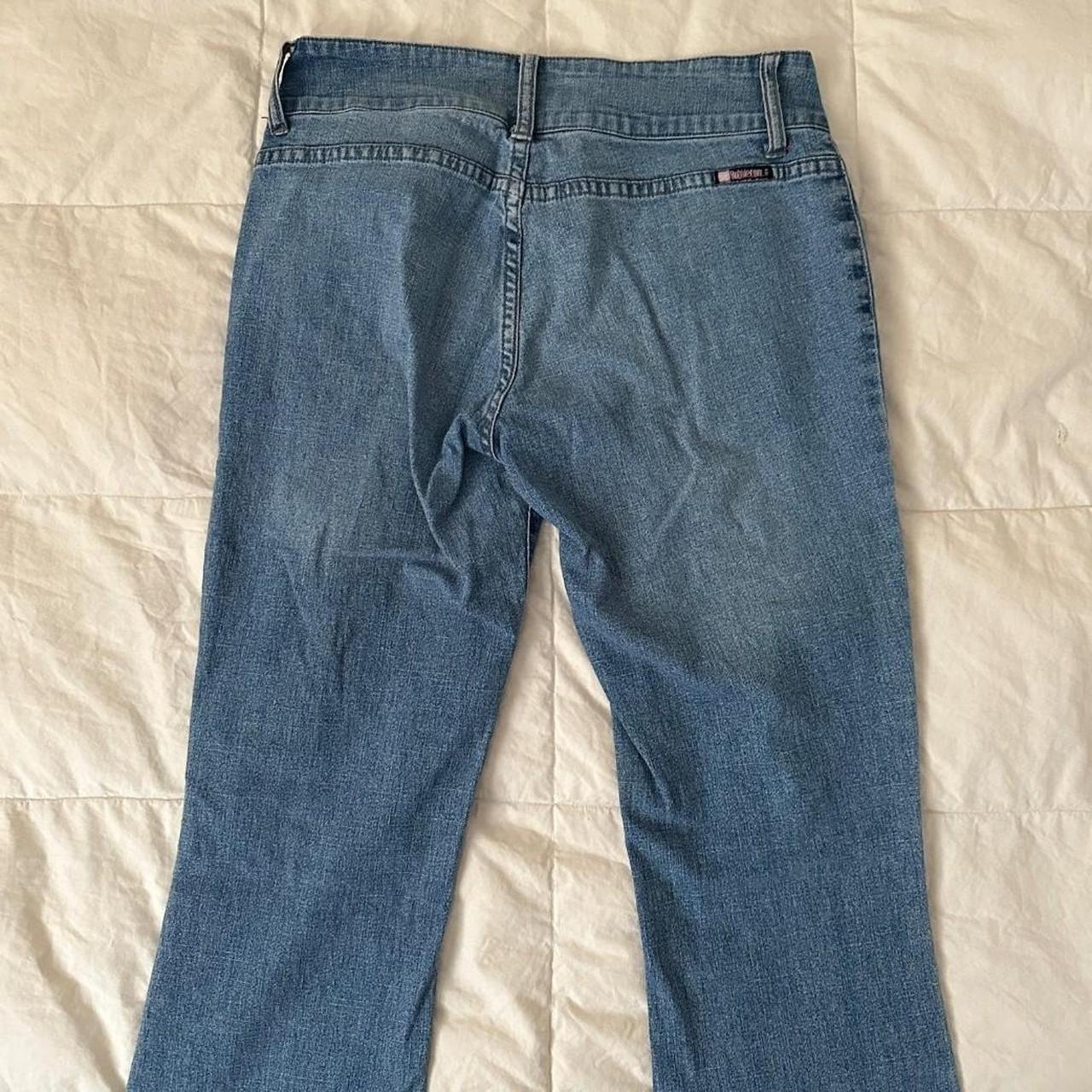 Another cute pair of Y2K low waisted flare jeans... - Depop