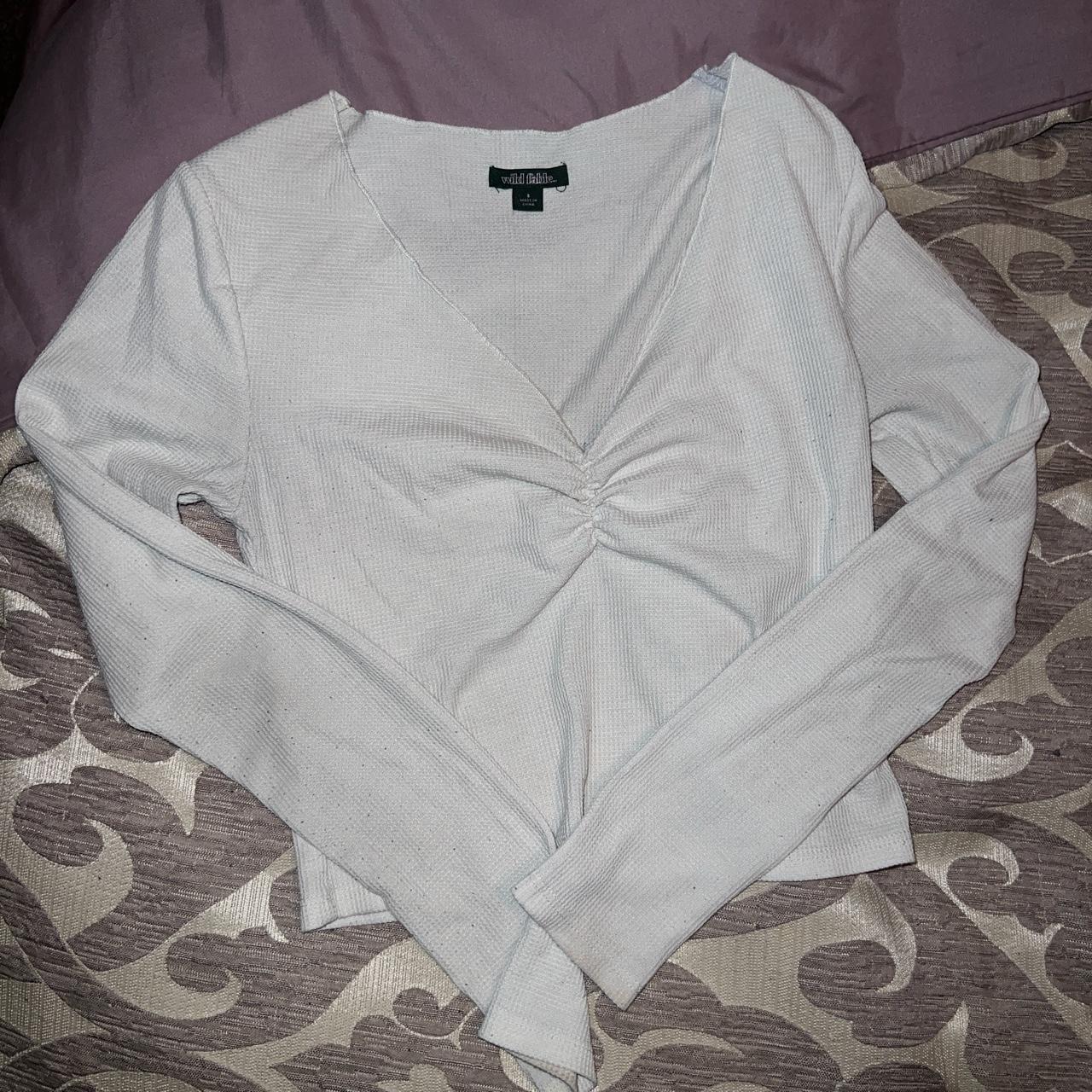 Wild Fable Women's Cream and White Shirt (2)