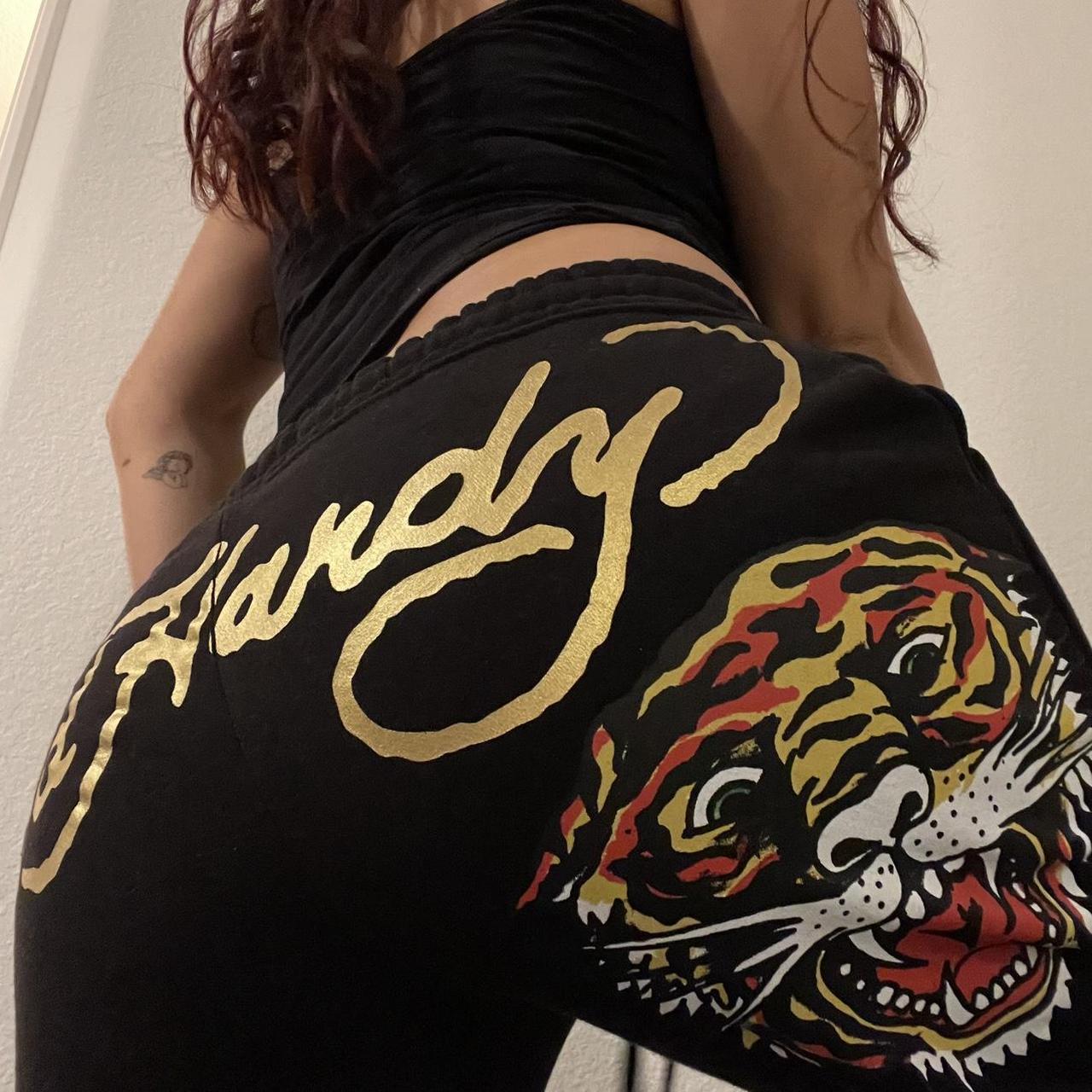 Ed Hardy Sweatpants Flared Low Rise Brand New With Depop