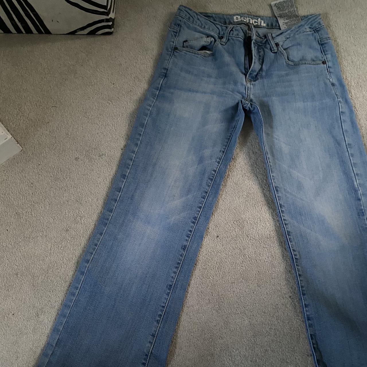 vintage bench light wash bootcut jeans size 27R - Depop