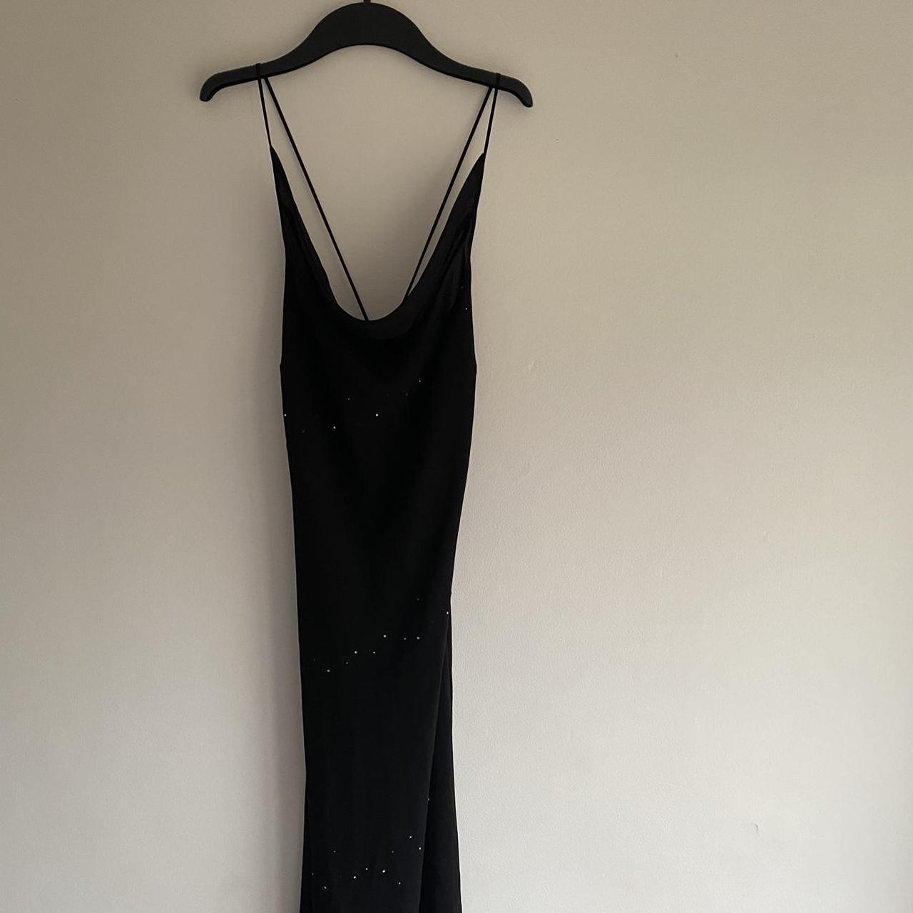 Pretty vintage next backless maxi evening dress with... - Depop