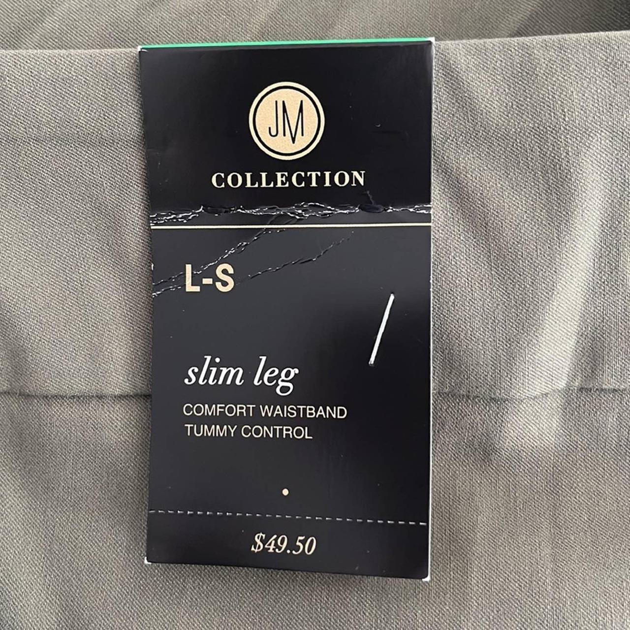 Jm collection slim leg comfort waistband best sale