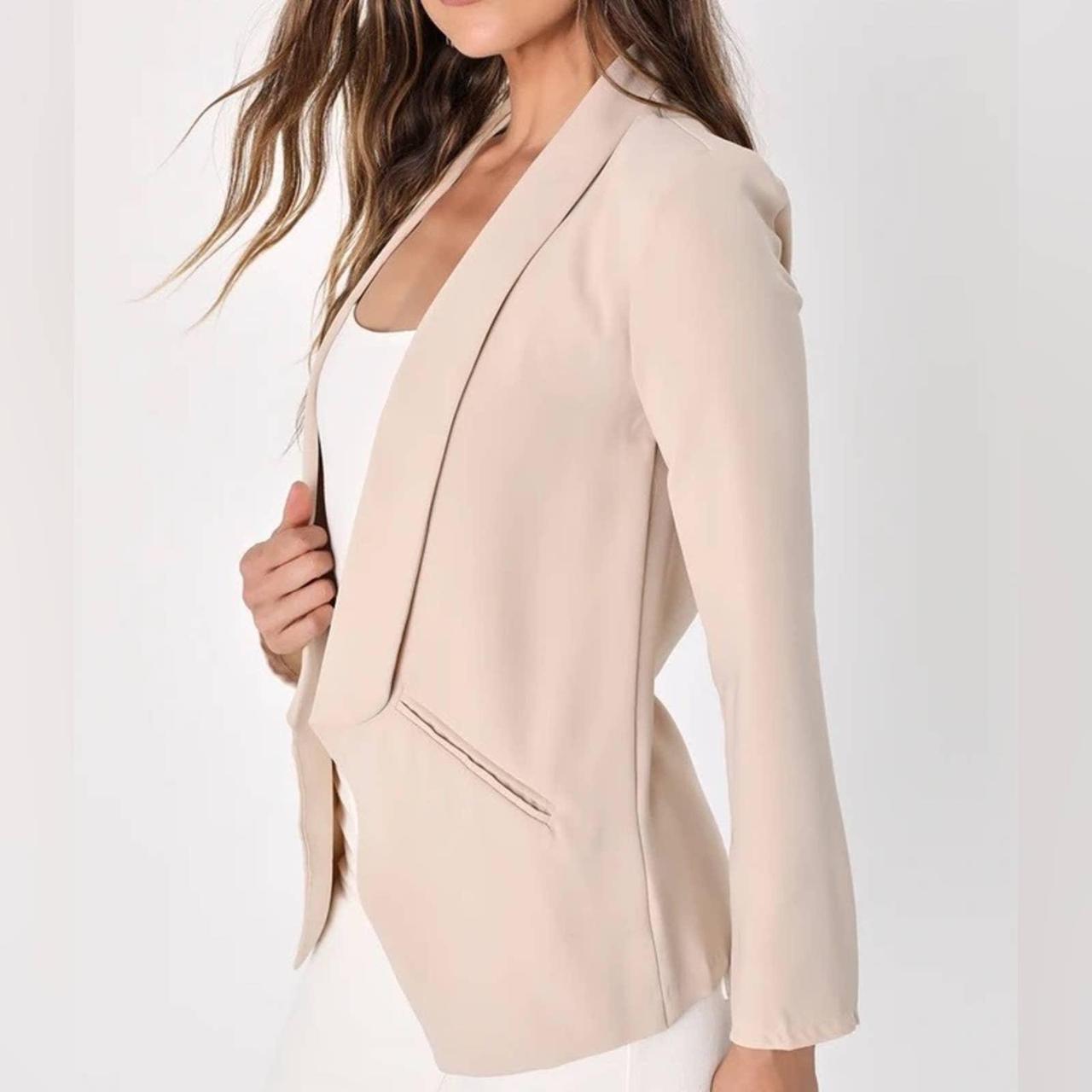 Pink Collared Blazer - Women's Blazers - Button-Up Blazer - Lulus