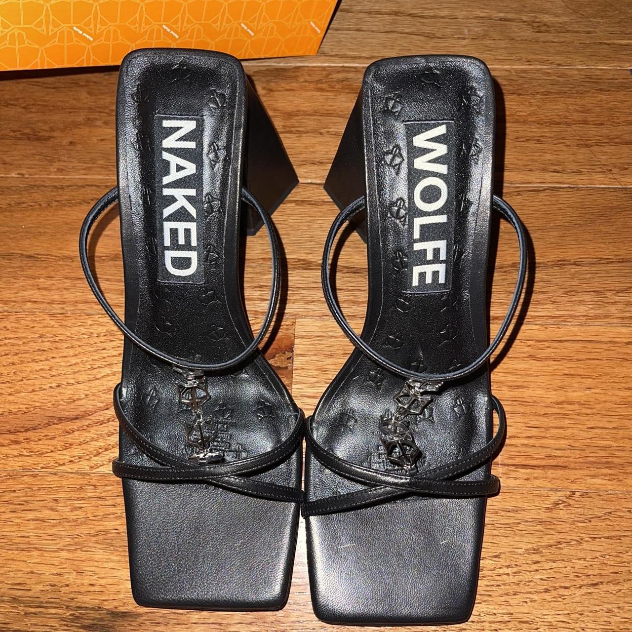 Naked Wolfe Women S Black Sandals Depop