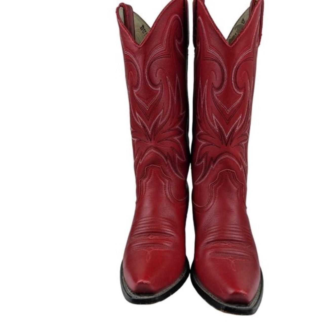 Durango Women's Red Boots Depop