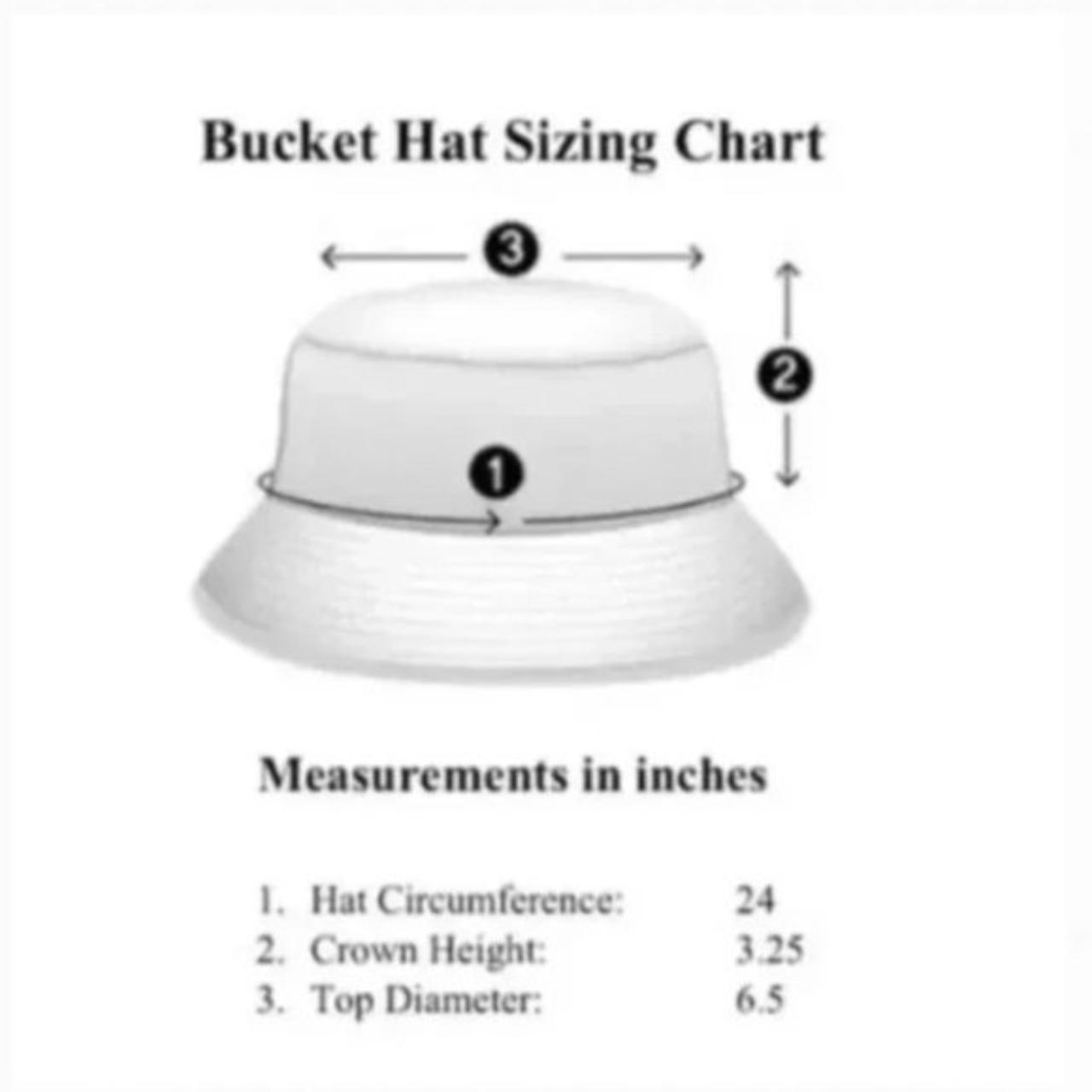 Ron Jon Cozumel Bucket Hat Measurements Shown In - Depop