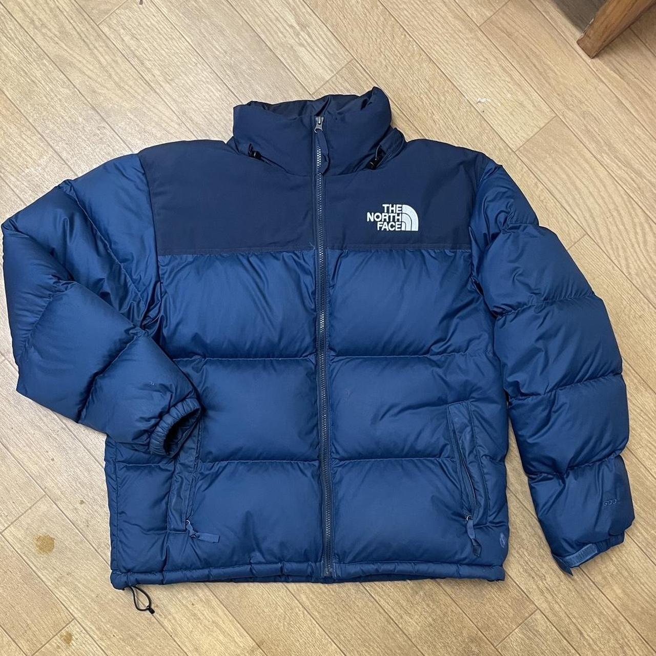 North Face Down Puffer Jacket Blue Large Bought... - Depop