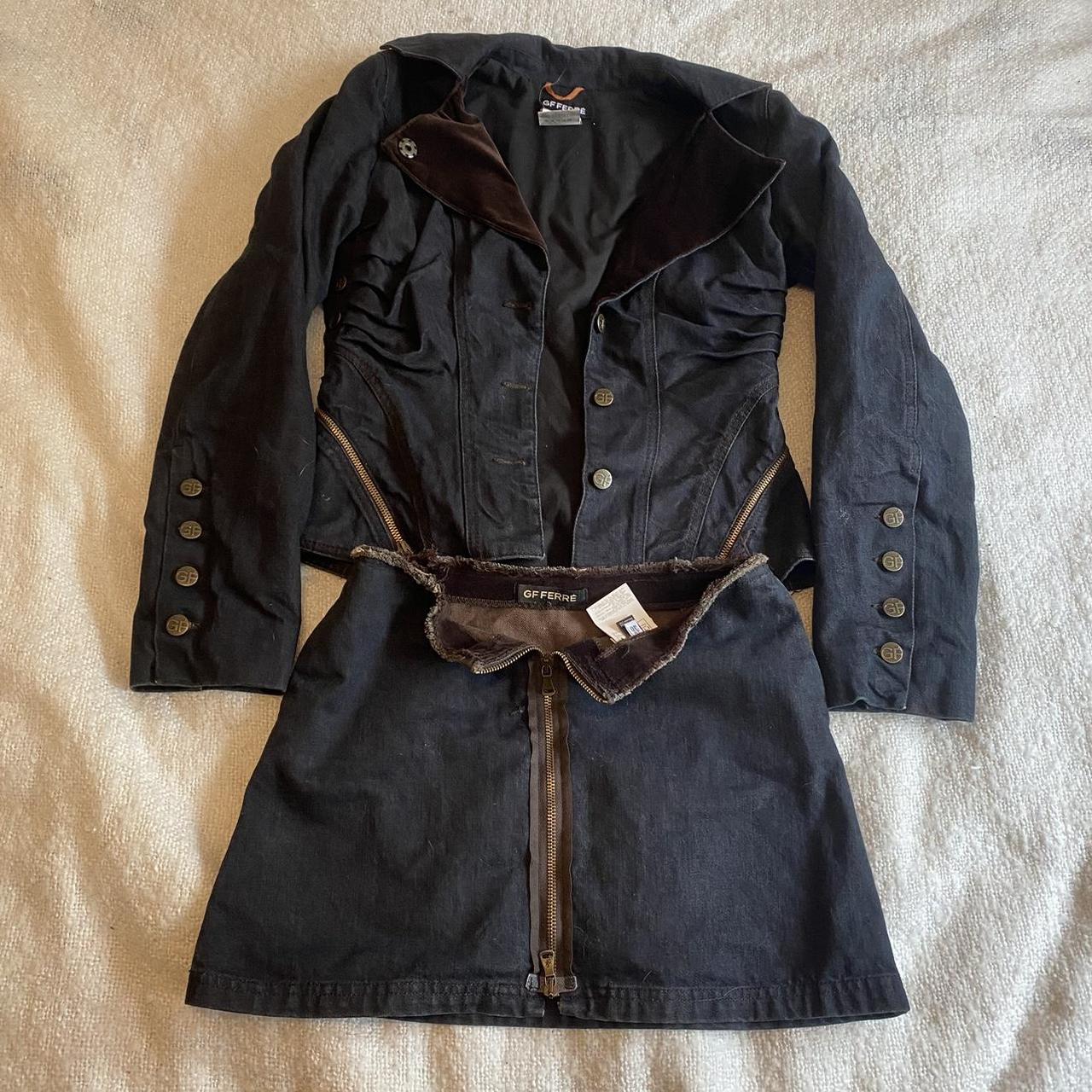 Gianfranco Ferré vintage denim jacket and skirt