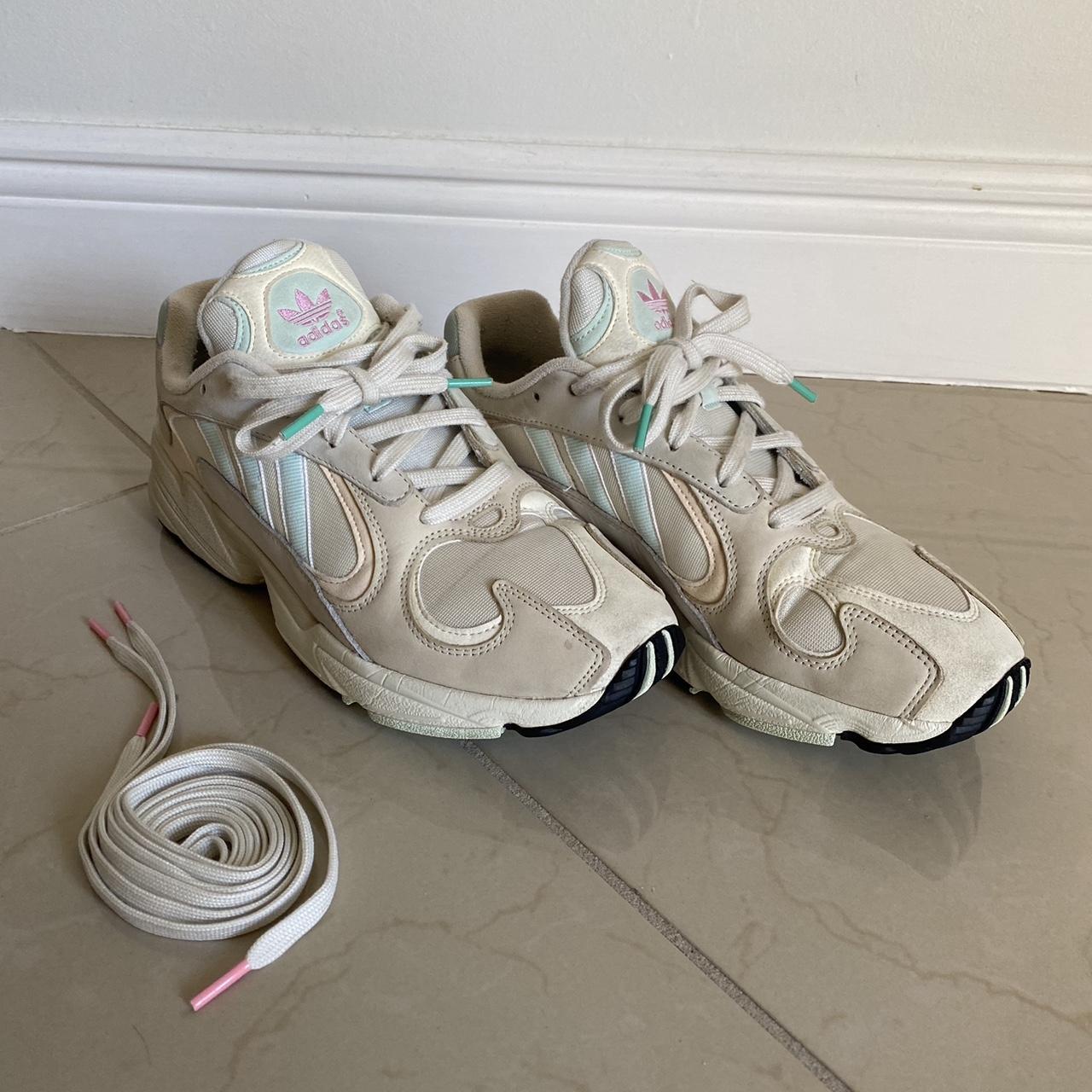 adidas Yung-1 Off White Ice Mint CG7118. Men’s size... - Depop