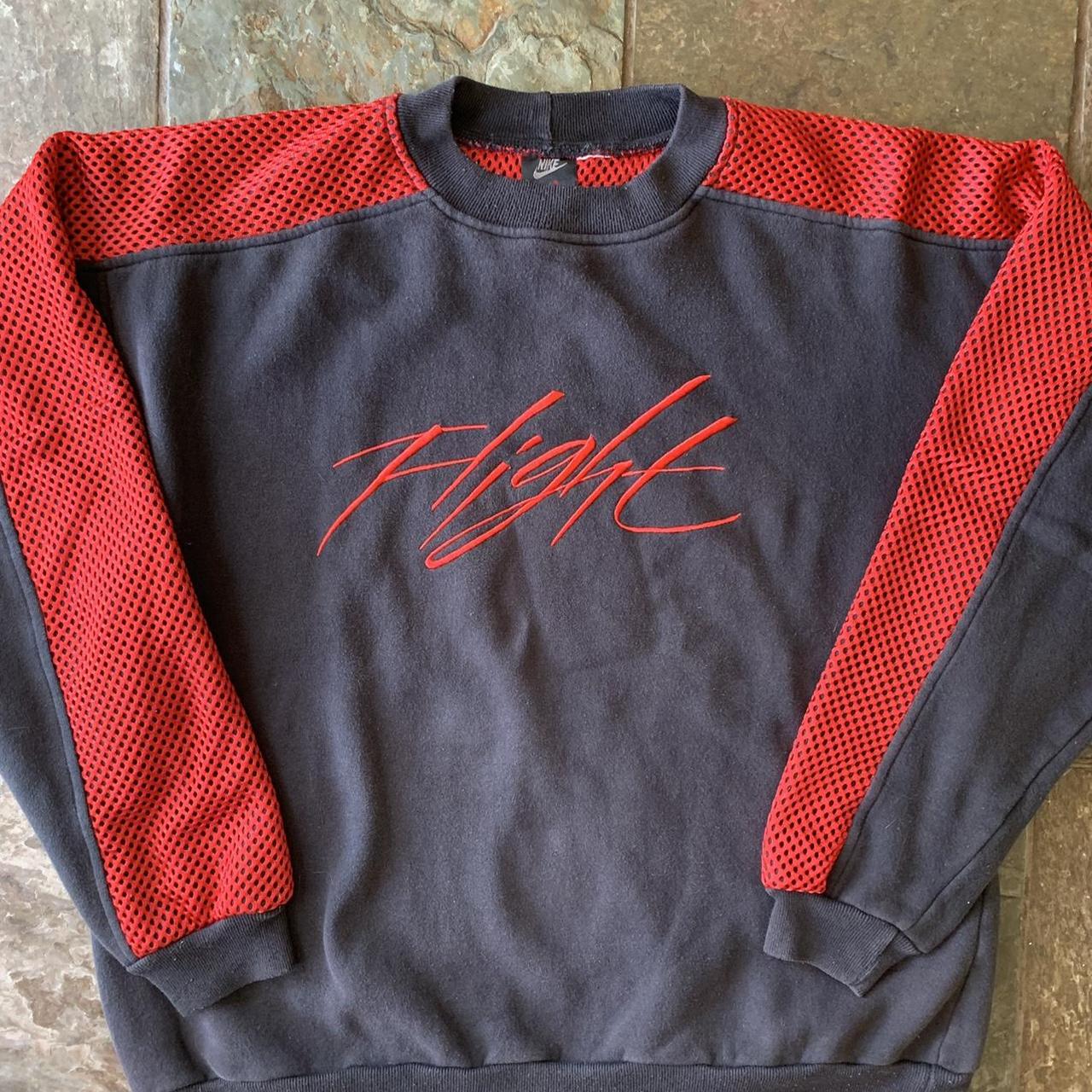 1989 Jordan Nike Flight Pullover Sweater, Mesh Arms,...