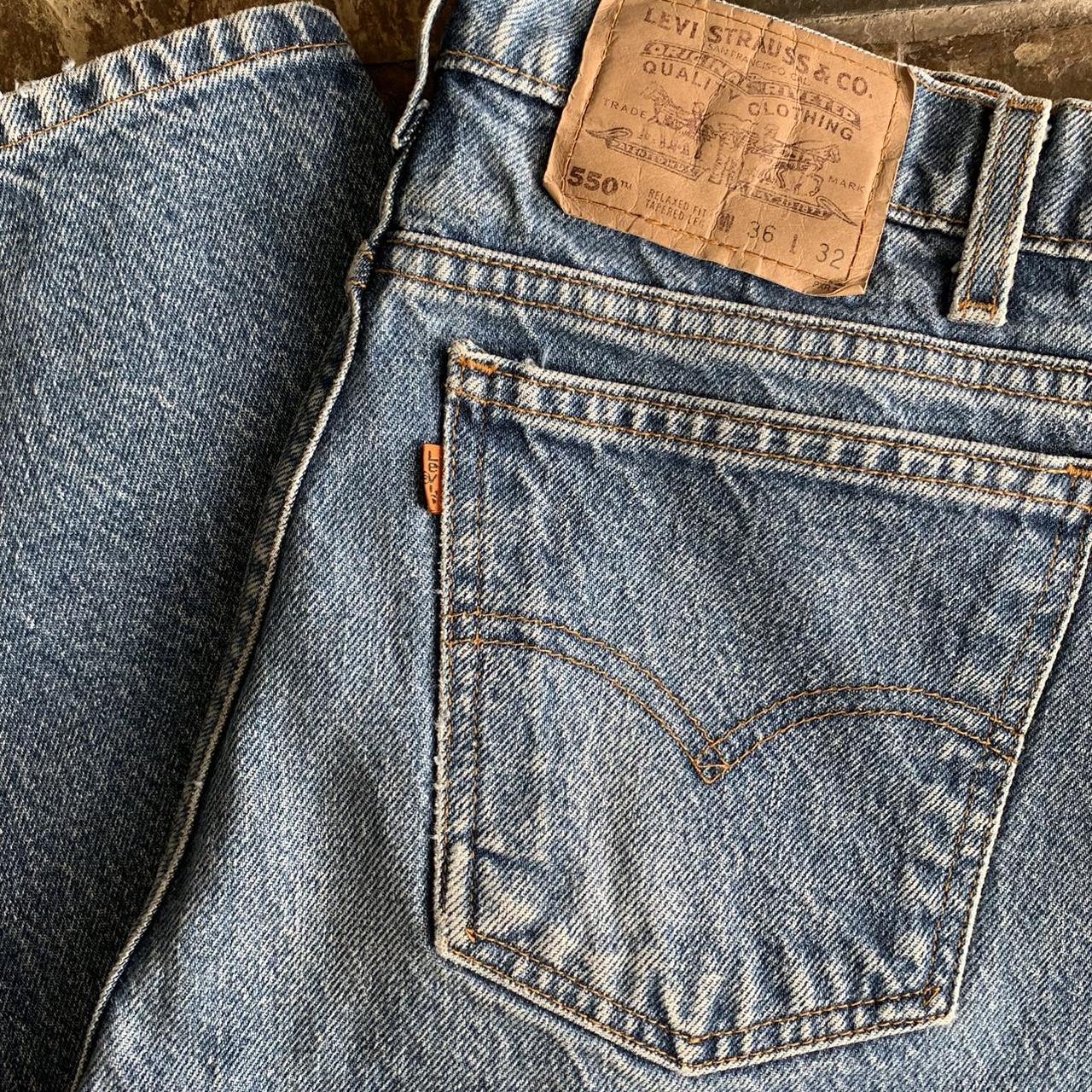 90s Levis 550 Orange Tabs 34 x 31 13 rise Great