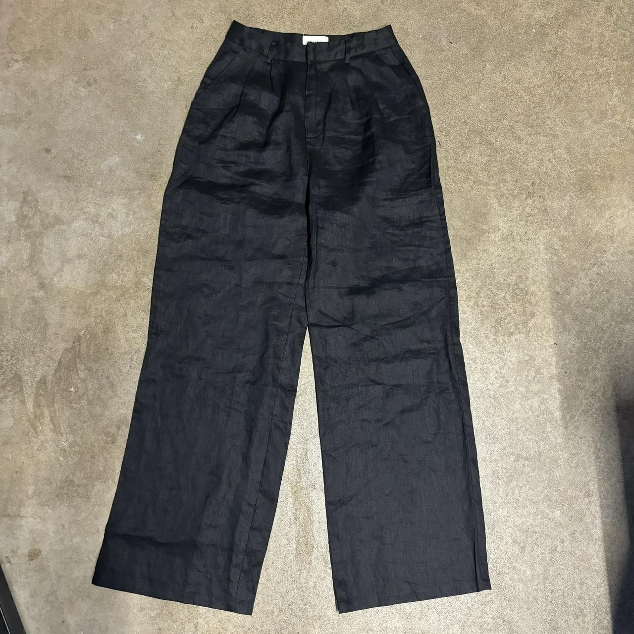 Dissh Norah Linen Trousers - Beautiful black Dissh... - Depop