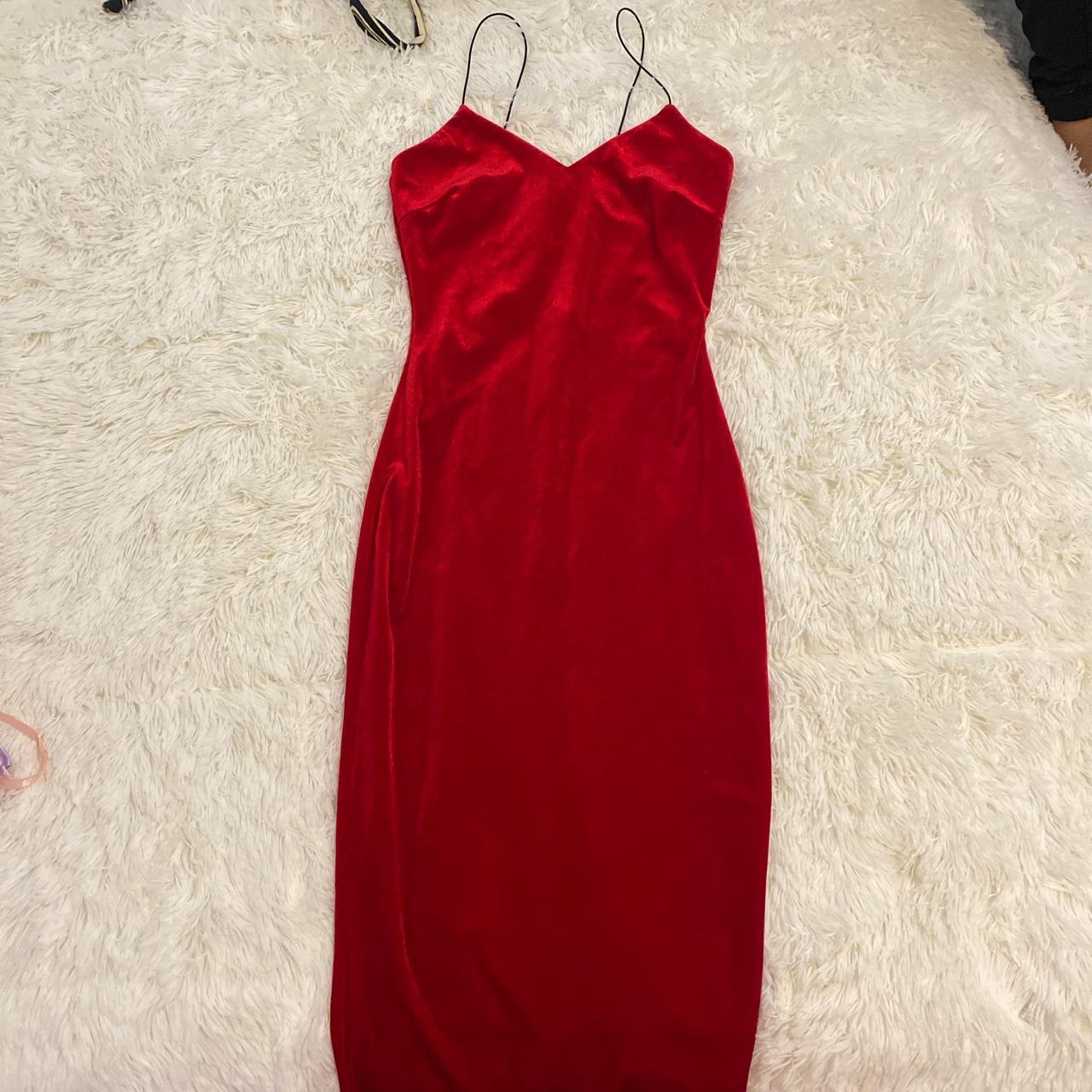 Windsor red hot sale velvet dress