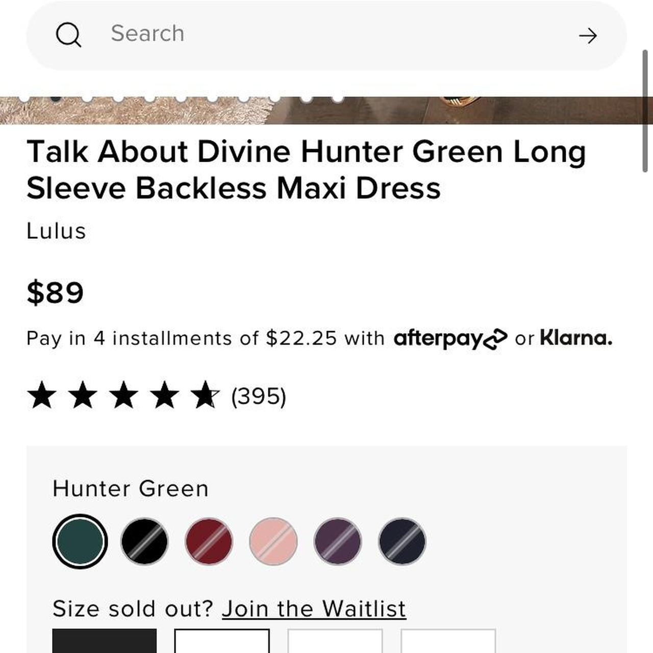 Talk About Divine Hunter Green Long Sleeve Backless Maxi Dress