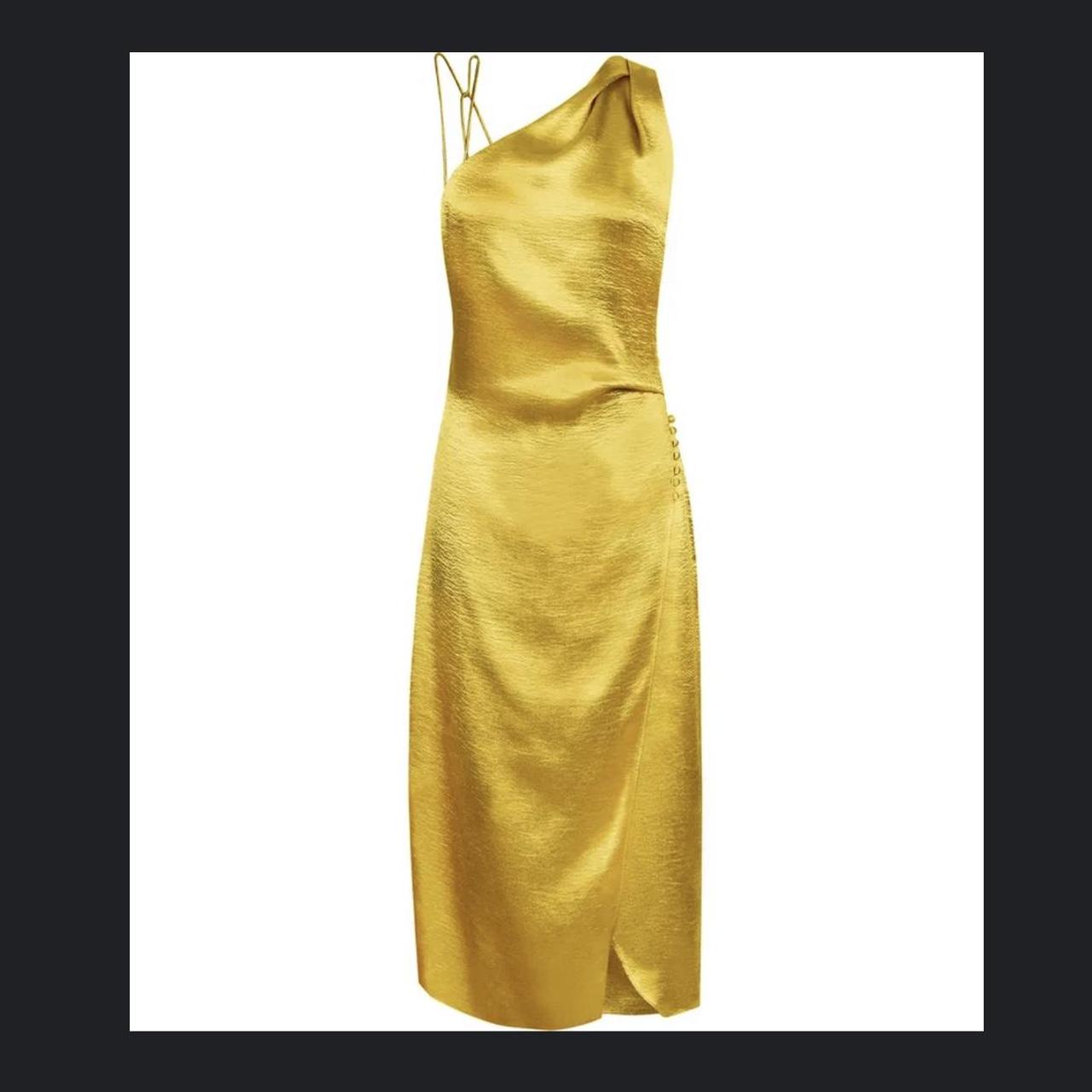 Reiss Positano Dress Gold Clearance Reiss Gold Dress New Arrivals