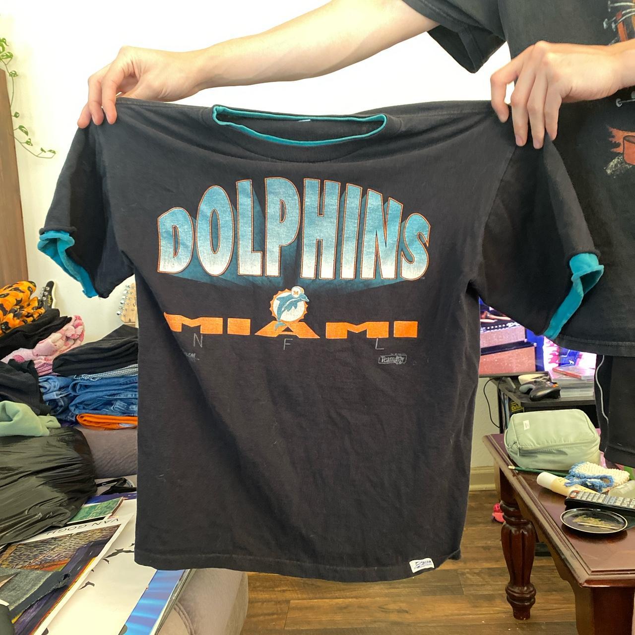 Salem Sportswear NFL Miami Dolphins Vintage Shirt - Depop