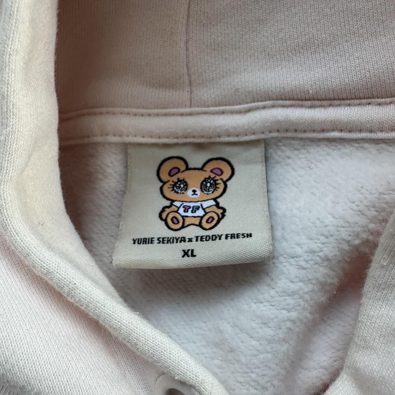 Teddy Fresh x Yurie Sekiya Pink Hoodie Super cute | Depop