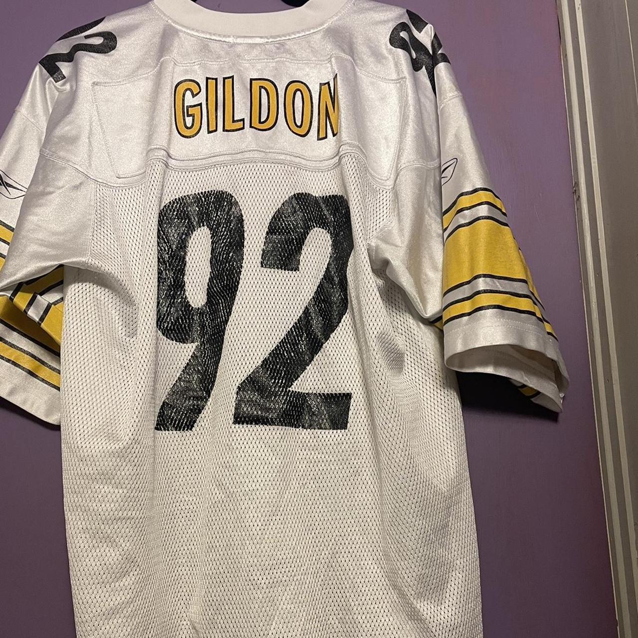 Reebok NFL Pittsburgh Steelers Jersey #92 Gildon men's size XL