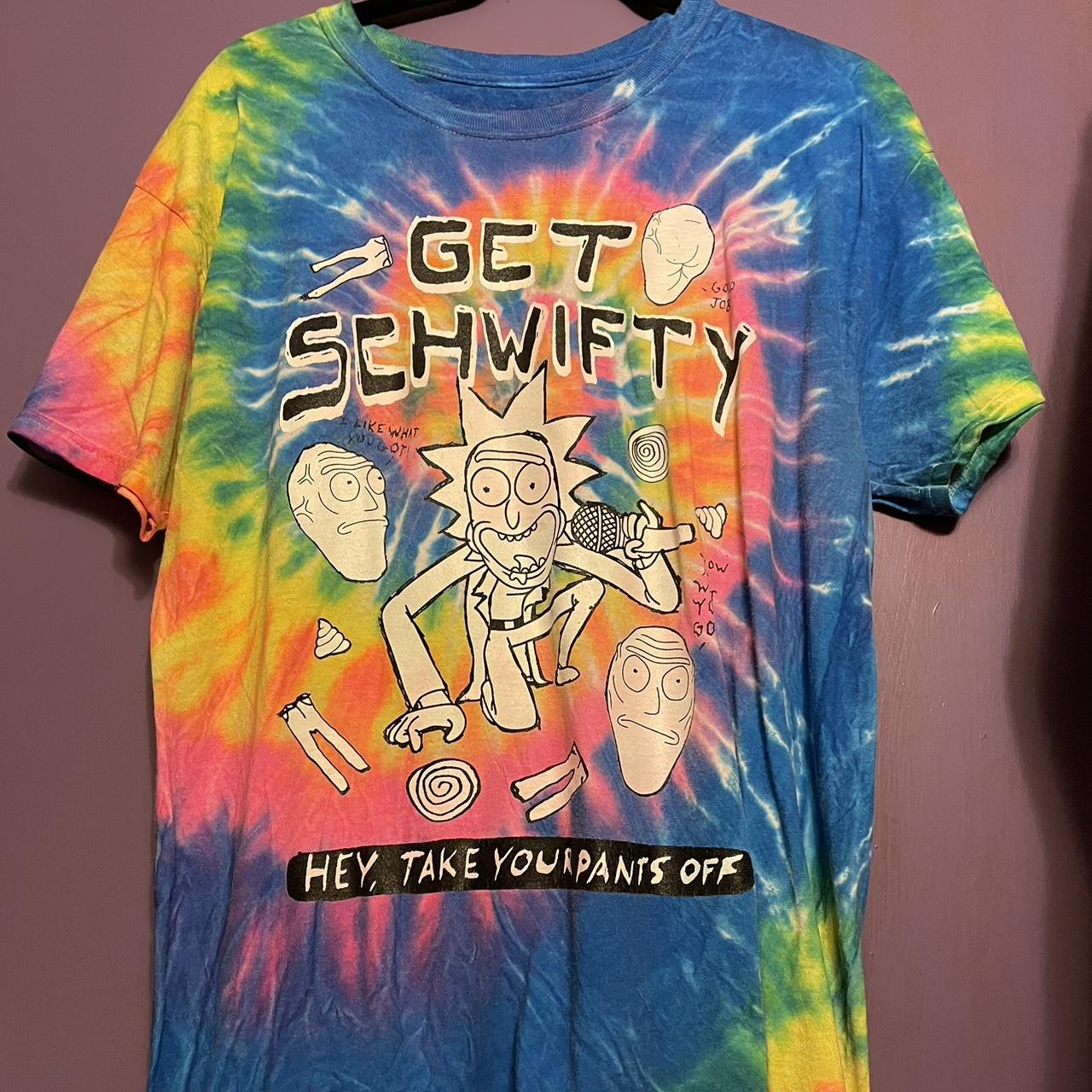 Rick and Morty Get swifty Adult swim Size large... - Depop