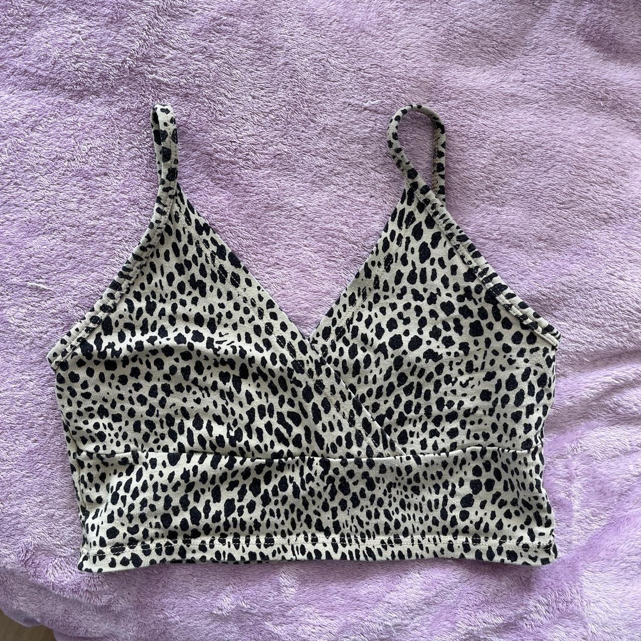 Brandy Melville leopard print top worn a handful of... - Depop