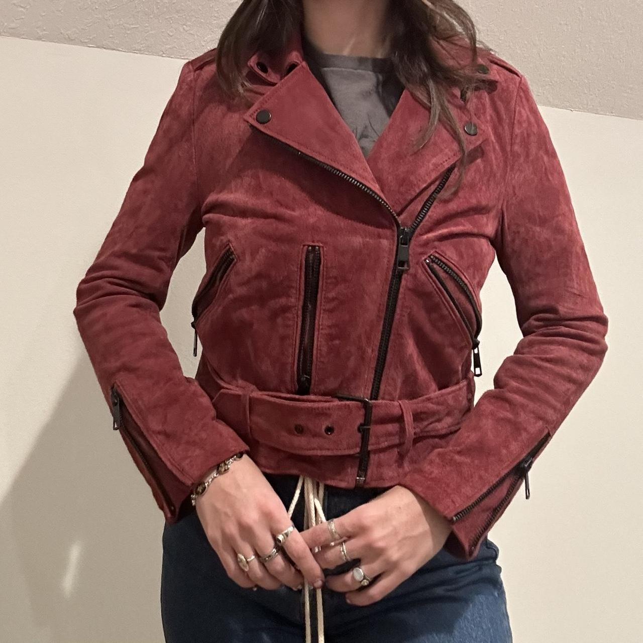 Bagatelle red leather jacket best sale