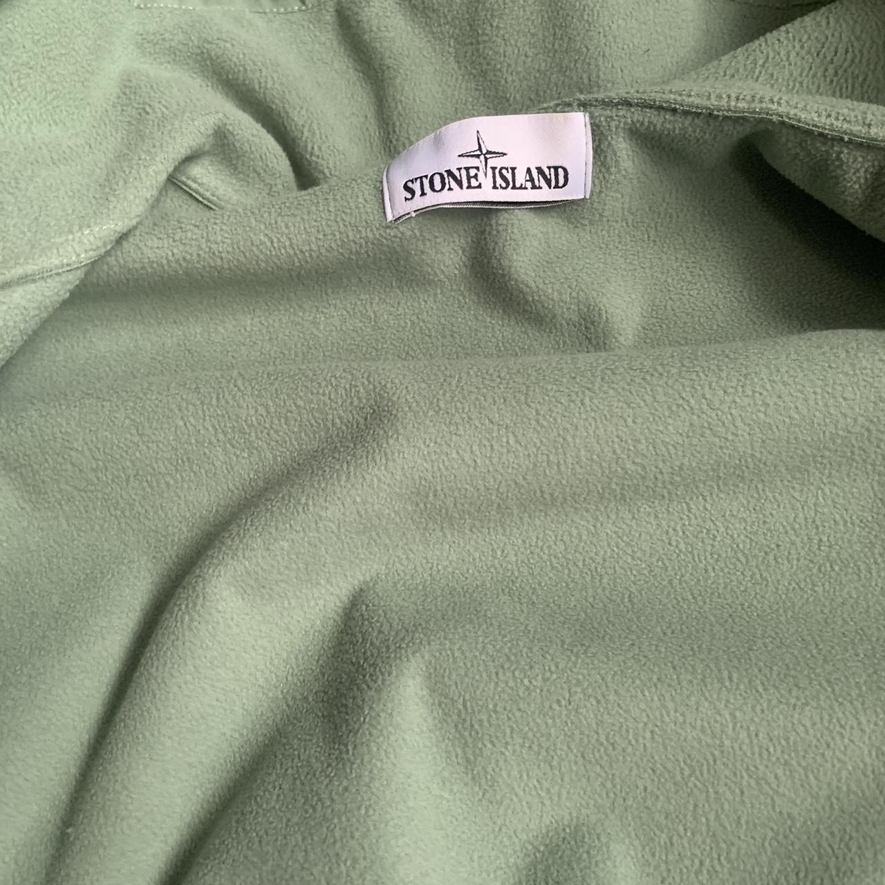 Size S olive green stone island jacket Worn few... - Depop