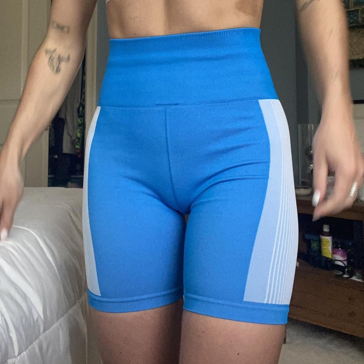 Fabletics Blue Bike Shorts for Women