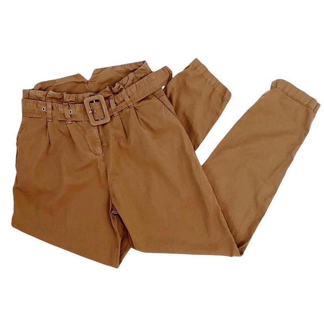 Women's Brown and Khaki Trousers Depop