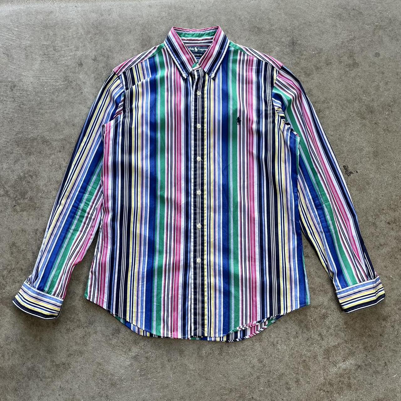 Ralph lauren candy stripe shirt hotsell