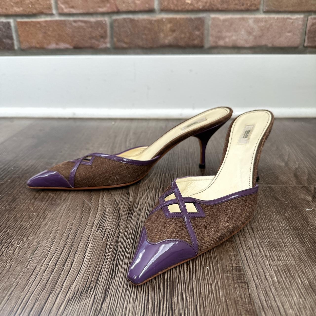 Leather heels Prada Black size 39 IT in Leather - 39376353