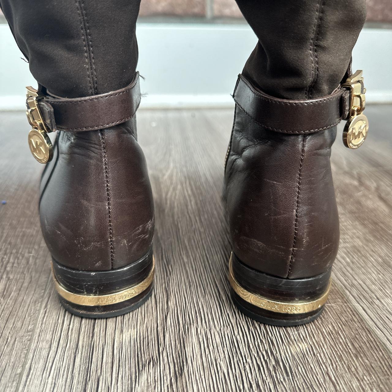 Michael kors brown riding boots online