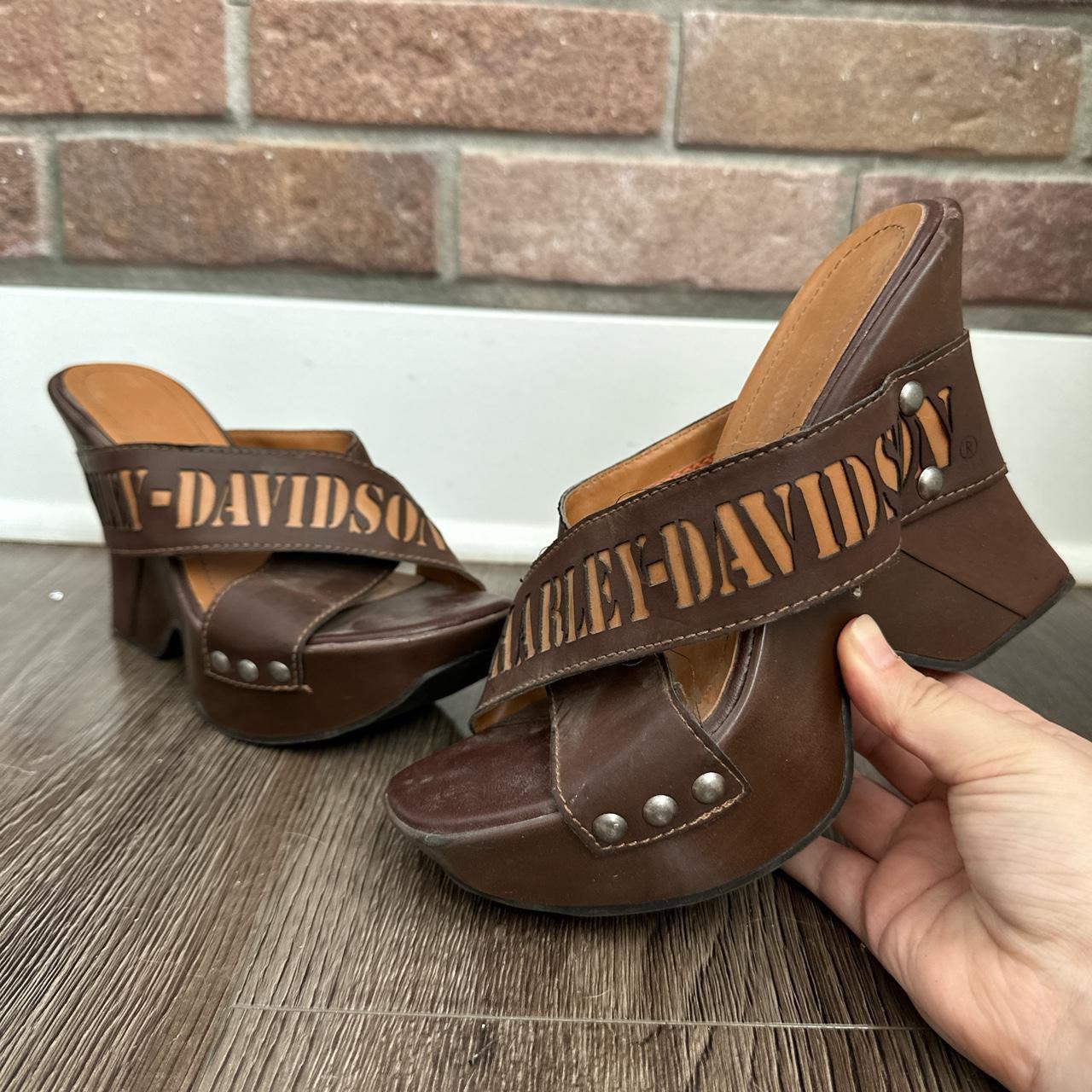 Harley davidson hot sale wedge sandals