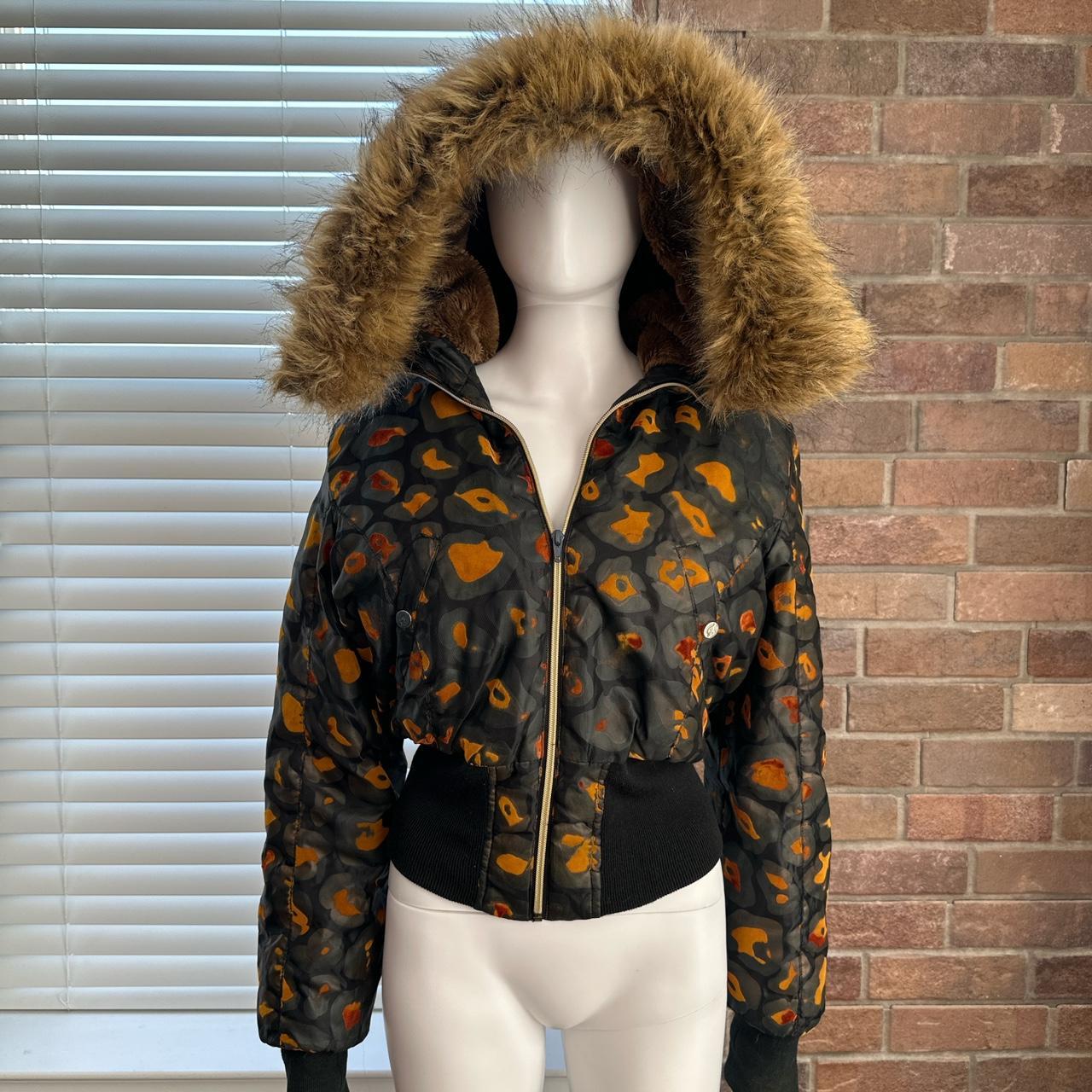 RARE Baby Phat genuine leather black and blue racing | Depop