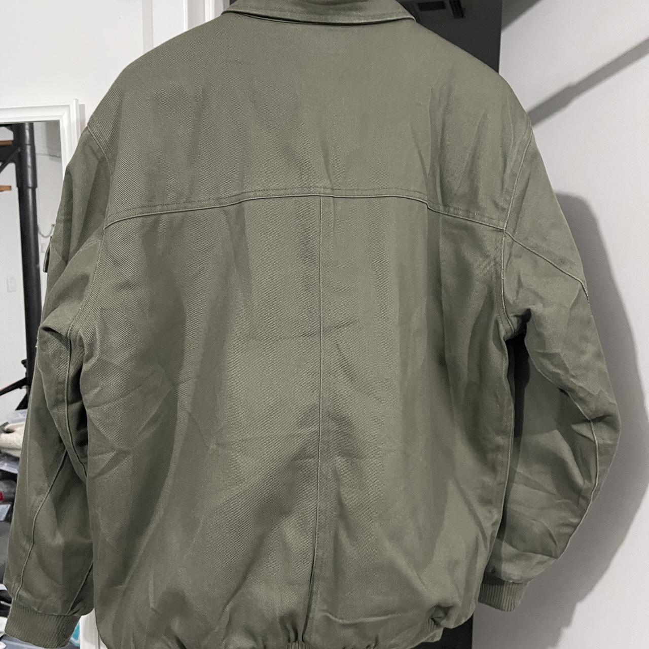 ben davis bomber/workers jacket size large green nice - Depop