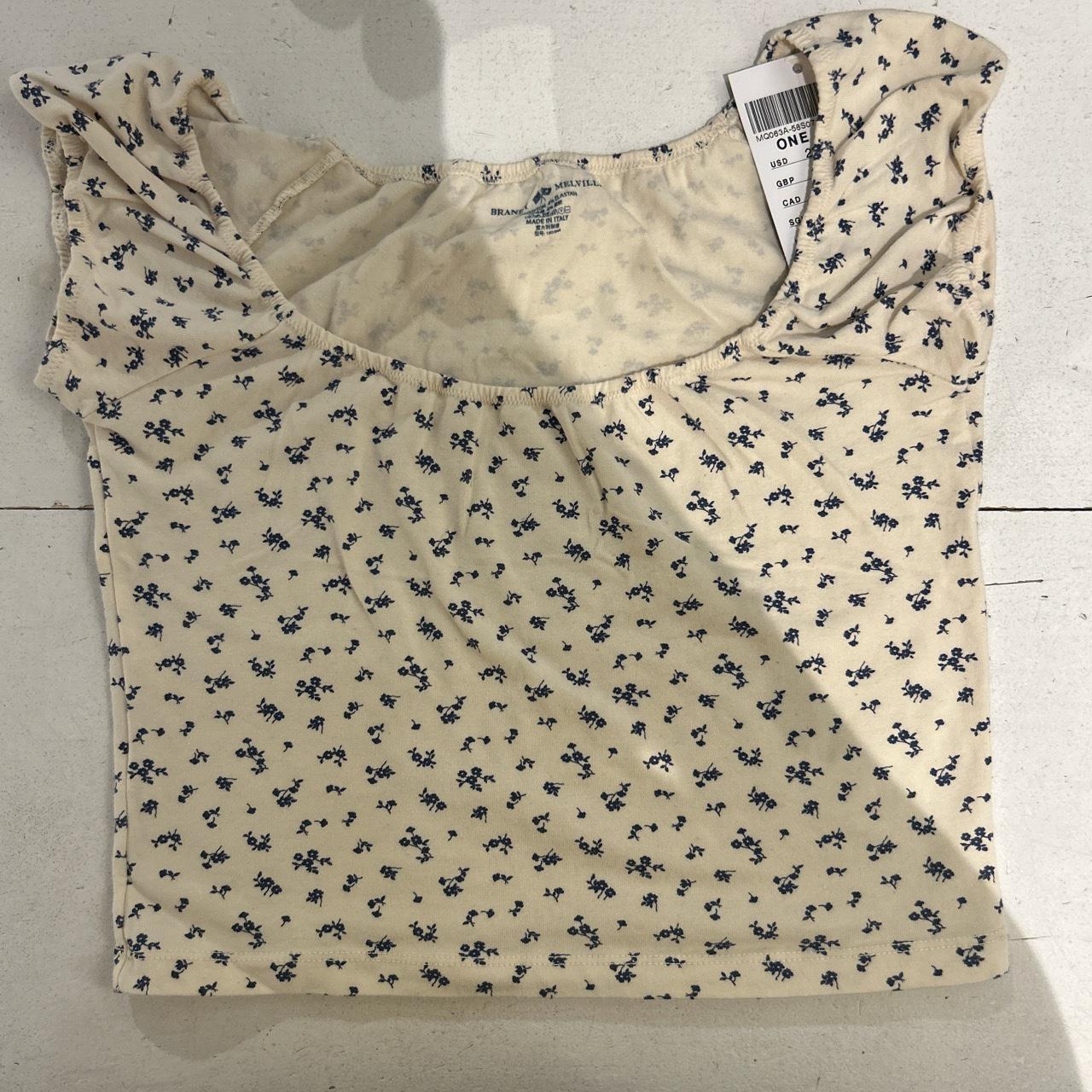 Brandy melville floral top new with tags #brandy... - Depop