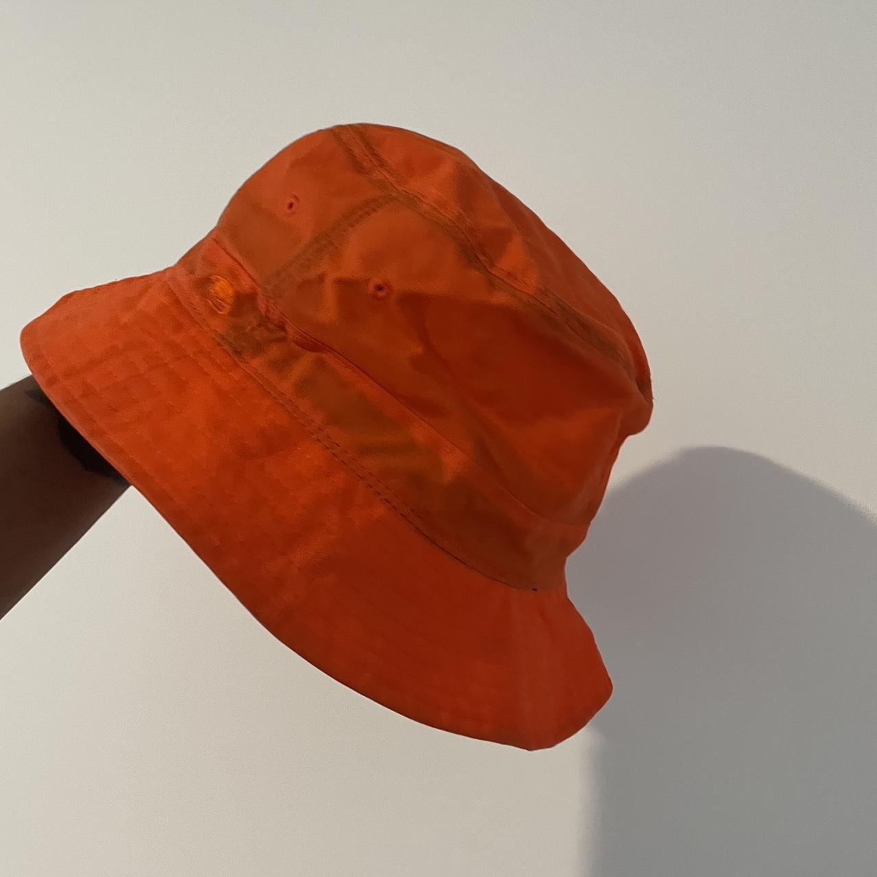 Stray Rats 🐀 Orange Wax Bucket Hat SS19 Never Worn.... - Depop