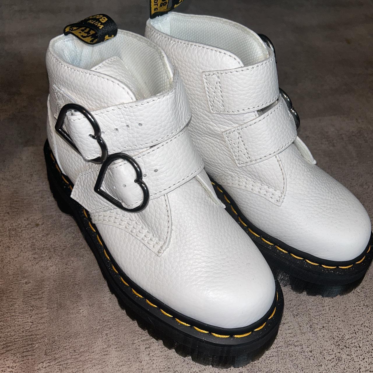 devon heart dr martens white