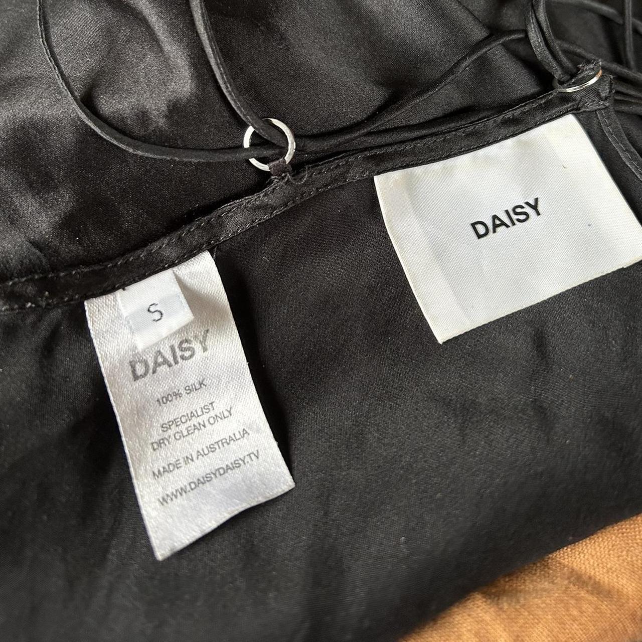 DAISY DAISY TV SILK TIE UP TOP Daisy Daisy TV black... Depop