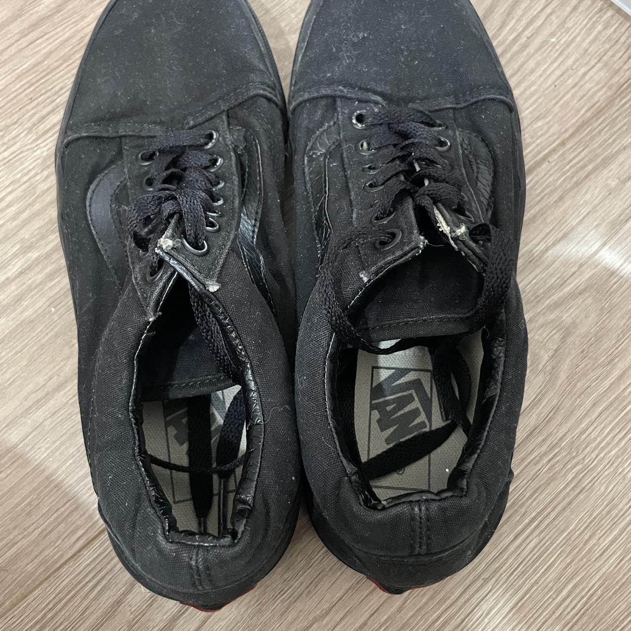 All black vans size 7 best sale