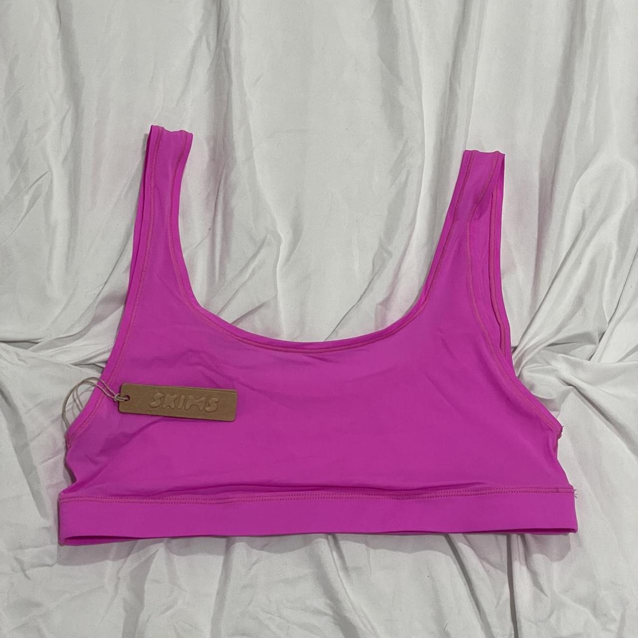 Skims Women's Pink Bra | Depop