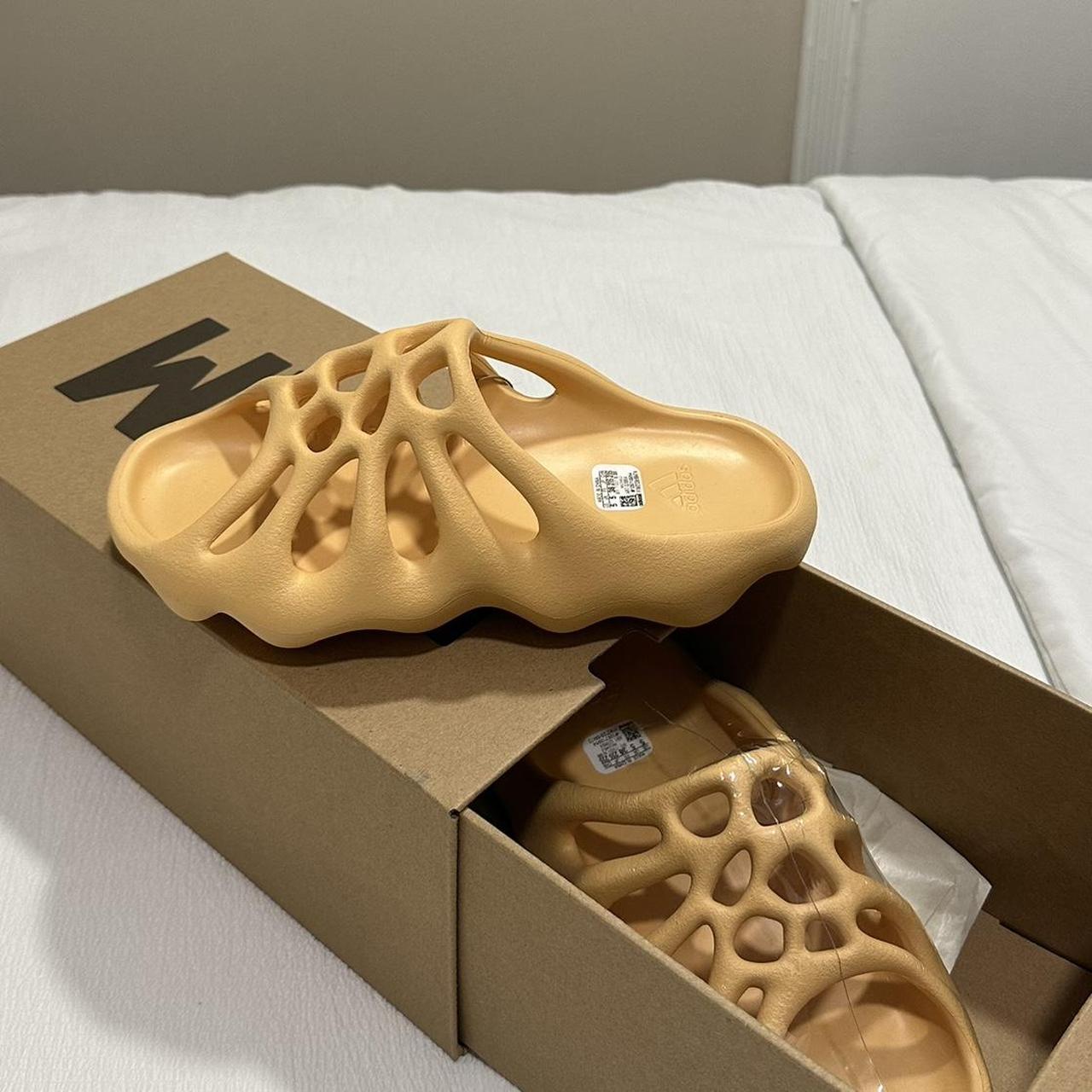 Yeezy 450 slide in the color cream Size 5 Brand new... - Depop