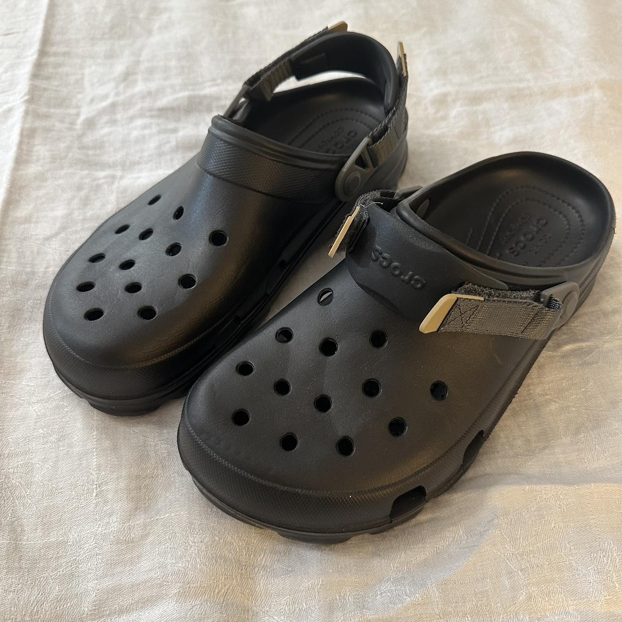 black all terrain crocs